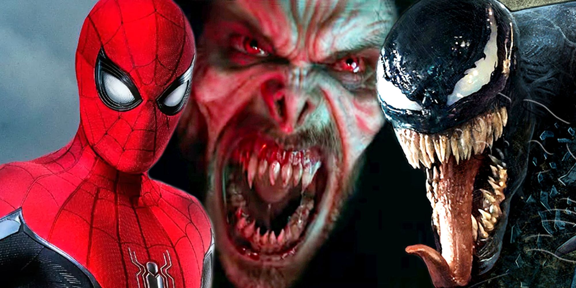 Morbius, Venom, and Spider-Man in Sony and MCU Movies